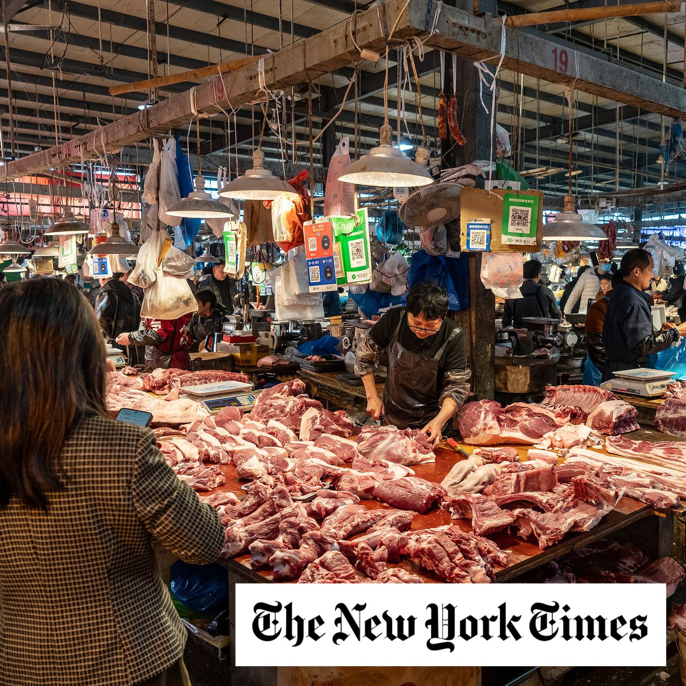 An open-air market at the edge of Ningbo, China, Dec. 22, 2025. As the city struggles, consumption potential has yet to be fully unleashed, the mayor said.