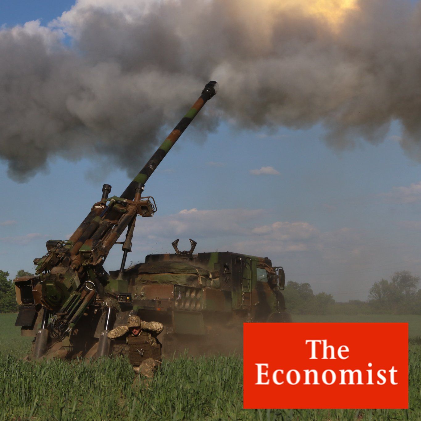 Ukrainian artillerymen using French-supplied CAESAR during the 2022 Russian invasion of Ukraine.