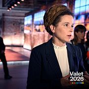 Miljöpartiets språkrör Amanda Lind (MP) efter Expressens och Dagens Industris partiledardebatt.
