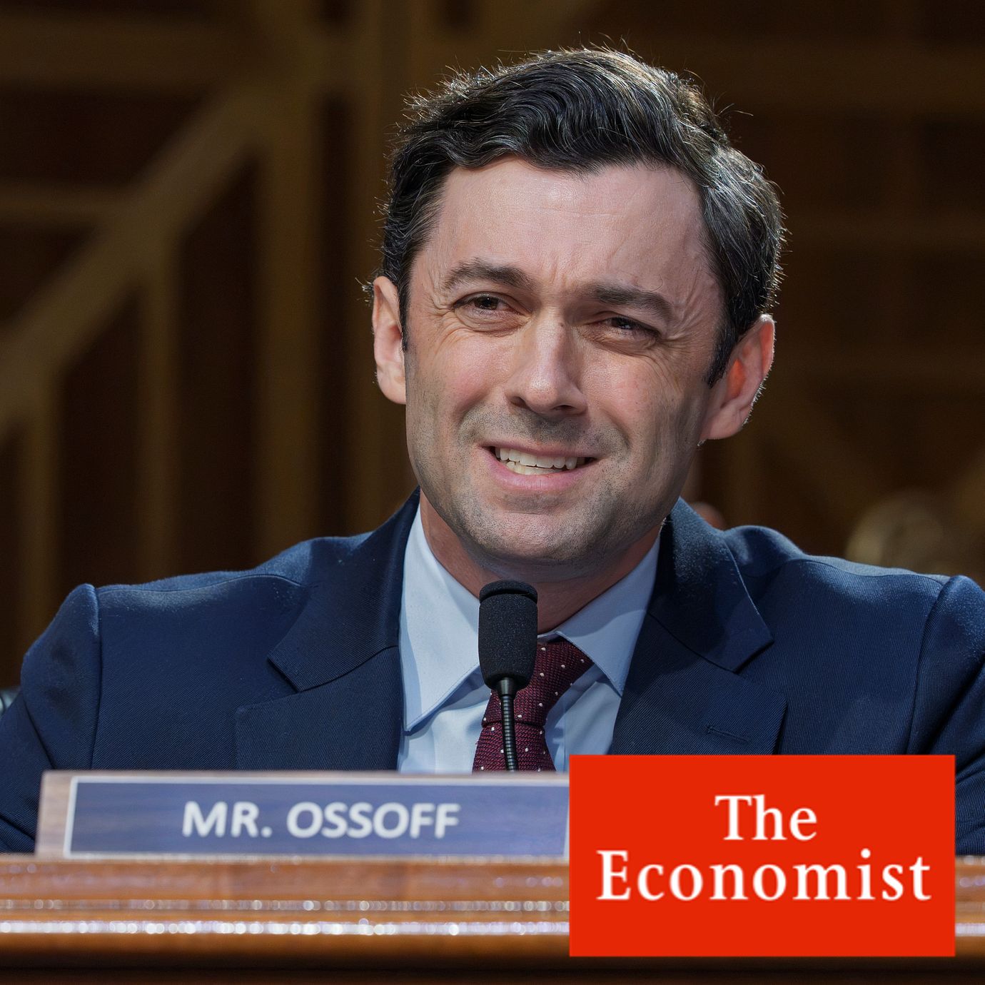 Sen. Jon Ossoff, D-Ga., questions Jay Clayton, President Donald Trump's pick to head the nation's intelligence agencies, as he appears for his confirmation hearing before the Senate Intelligence Committee, at the Capitol in Washington, Wednesday, July 15, 2026. (AP Photo/J. Scott Applewhite) DCSA105
