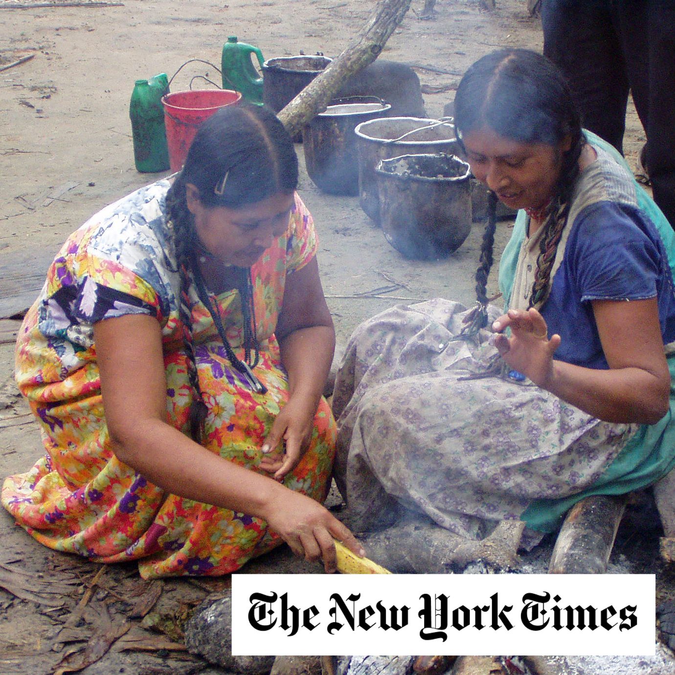 In an undated image provided by Michael Gurven, Tsimane women cook breakfast in the Bolivian Amazon.