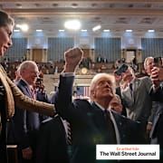 President Donald Trump leaves the chamber after addressing a joint session of Congress at the Capitol in Washington, March 4, 2025.