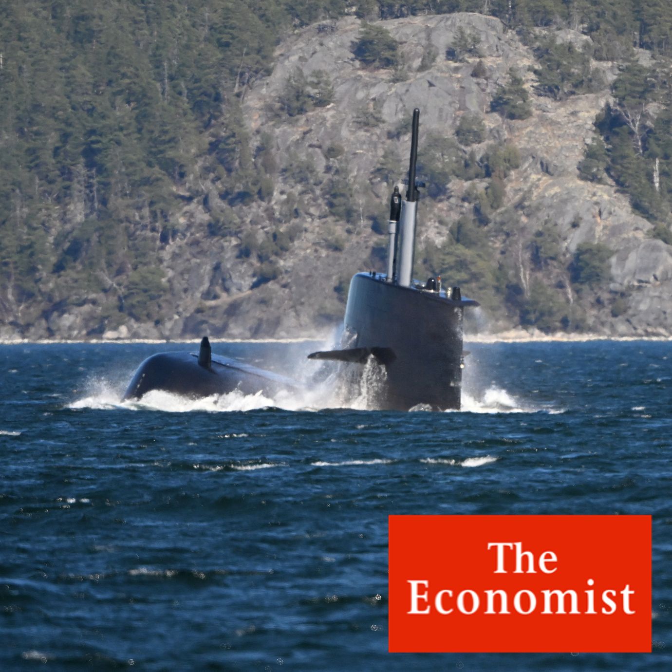 A Swedish submarine of Gotland-class outside Stockholm.