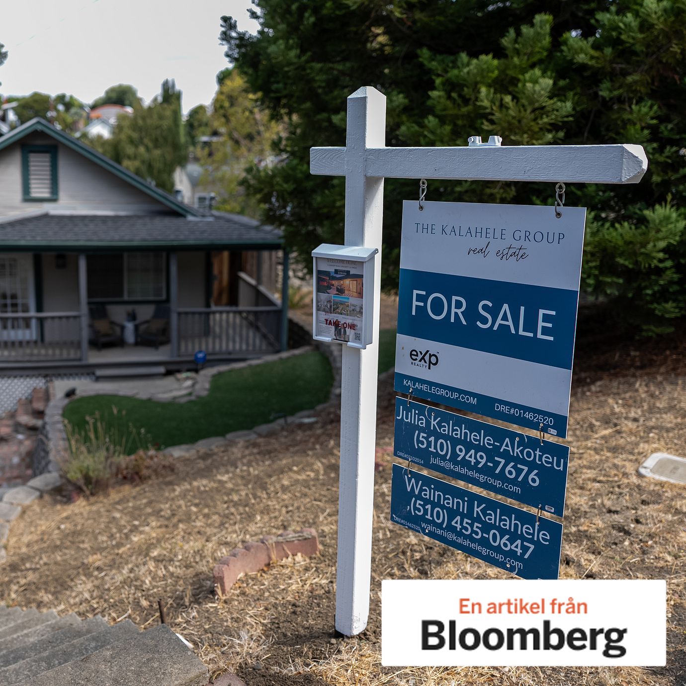 A ”For Sale” sign outside a home in Crockett, California in September.