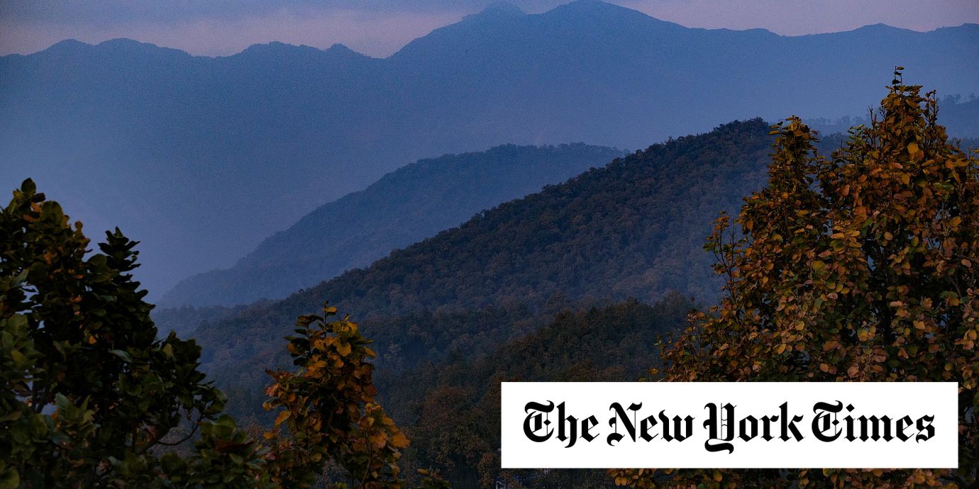 The community forests, stretching over several tree-capped hills, in Khairahani, Nepal, March 2, 2022. An effort decades in the making is showing results in Nepal, a rare success story in a world of cascading climate disasters and despair.