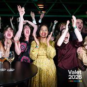 Miljöpartiets Alice Bah Kuhnke (MP) och Annika Hirvonen (MP) jublar under Miljöpartiets valvaka på Clarion Hotel, Ringvägen.