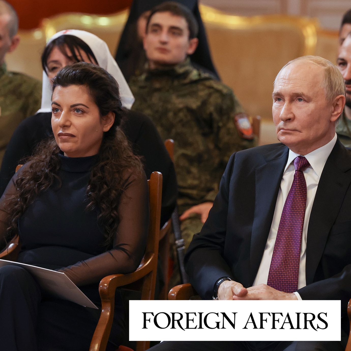 Russian President Vladimir Putin, right, and RT Editor-in-Chief, Rossiya Segodnya Editor-in-Chief Margarita Simonyan.