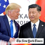President Donald Trump and Xi Jinping during a meeting on the sidelines of a G-20 summit in 2019.