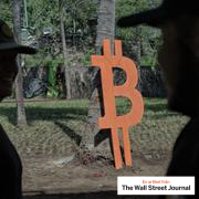 A bitcoin sign in El Zonte, El Salvador, popularly know as ‘Bitcoin Beach.’